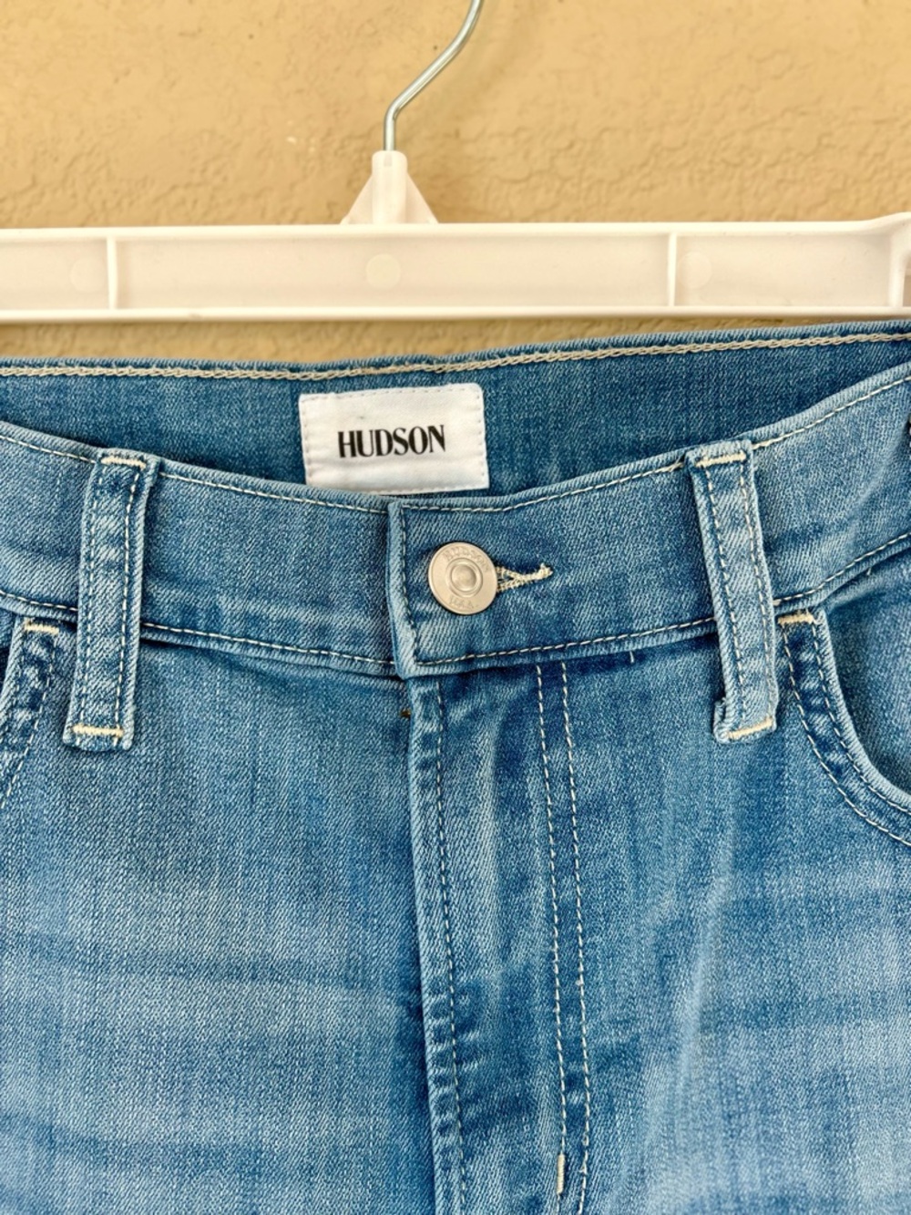 Hudson Rosalie Jeans Medium Blue Wide-Leg High-Rise Ankle Jeans Size 28 - Picture 5 of 10